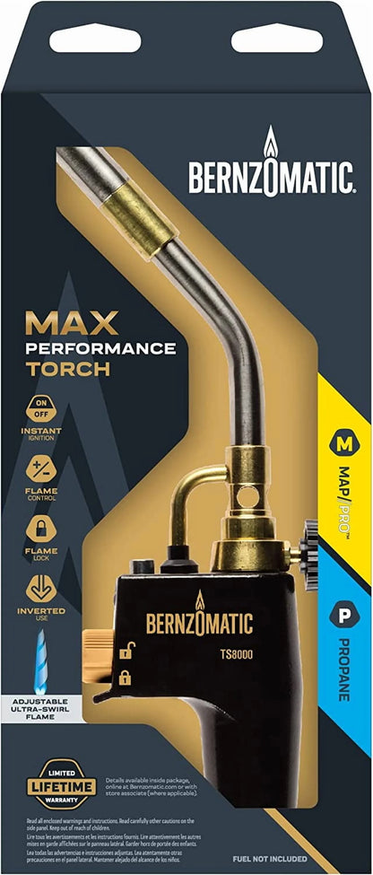 Bernzomatic Map Pro Gas Cylinder 3-Pack with Max Performance Torch TS8000