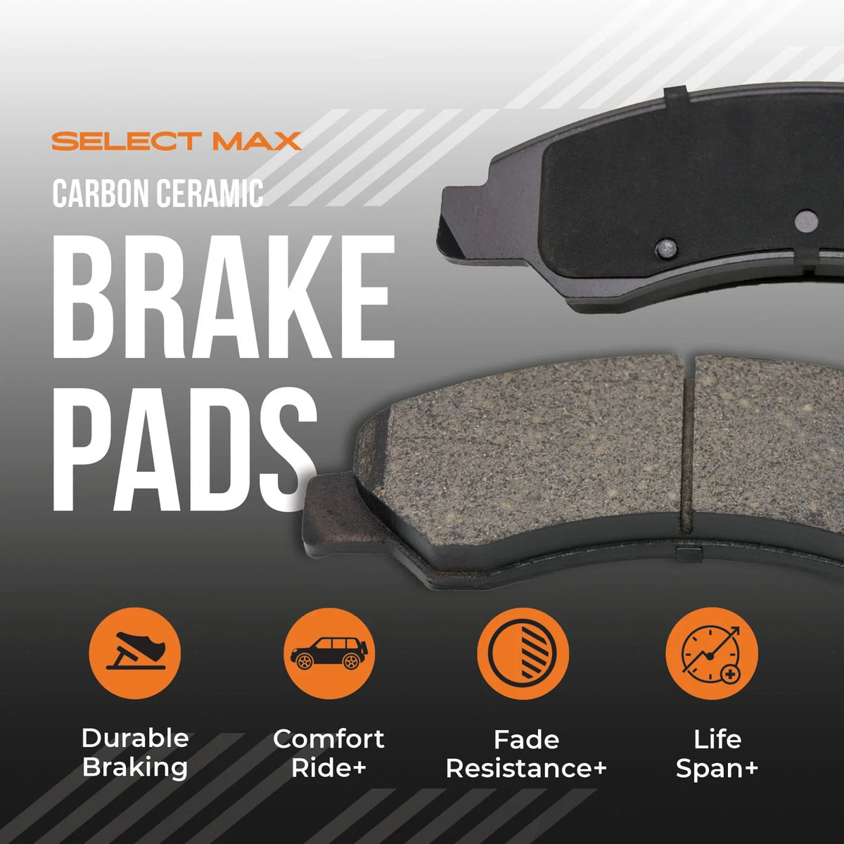 Max Advanced Brakes - Brake Kit for 2006-2011 2012 2013-2018 Dodge Ram 1500 5 Lug 2007-2009 Dodge Durango Front Replacement Cross Drilled Disc Brake Rotors and Ceramic Brake Pads