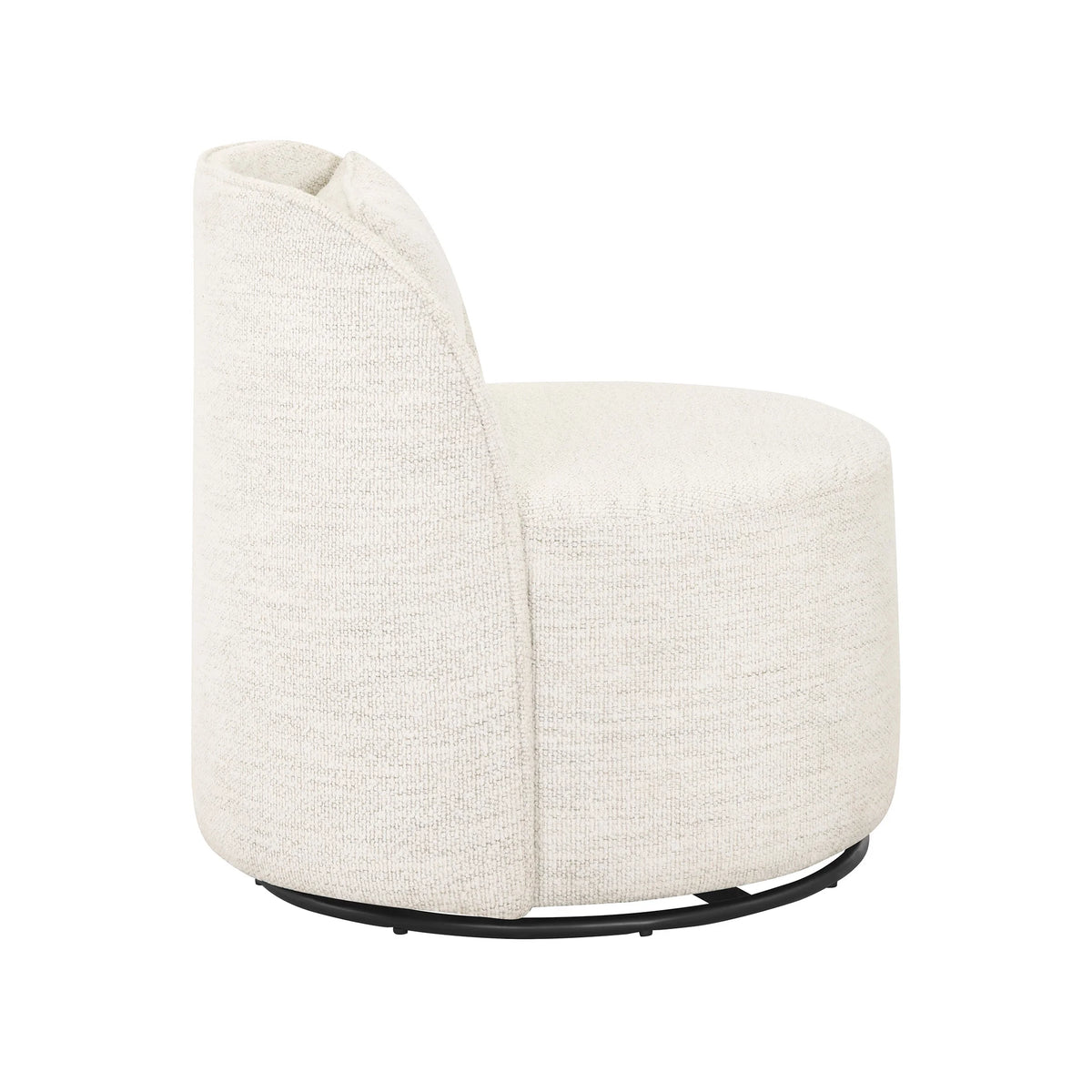 Better Homes & Gardens Juliet Modern Arch Swivel Accent Chair, Cream Boucle