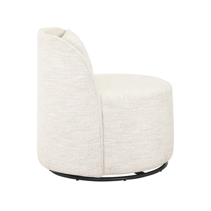 Better Homes & Gardens Juliet Modern Arch Swivel Accent Chair, Cream Boucle