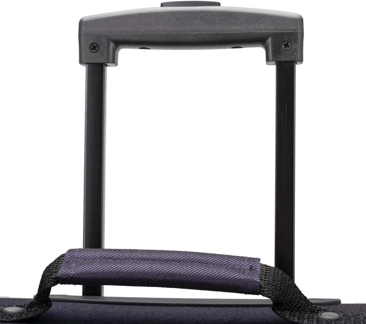 U.S. Traveler Aviron Bay Expandable Softside Luggage with Spinner Wheels, Navy, 31" Checked Large