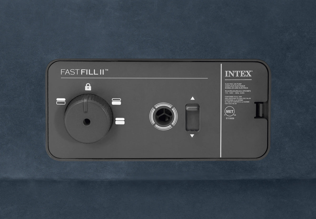 Intex 22in Queen Dura-Beam Control Comfort Air Mattress with Internal Pump