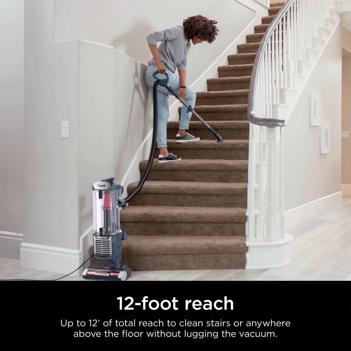 Shark Upright Vacuum, Rotator Pet, Pet Friendly, Bagless, PowerFins HairPro Brushroll, HEPA Filter, Odor Neutralizer, Hard Floor and Carpet, Swivel Steering, ZU100, Chimera