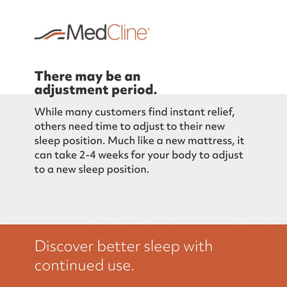 MedCline Shoulder Relief System, Bundle - Bed Wedge & Full Body Shoulder Pillow for Side Sleepers - with Extra Cases - Arm Hole Pocket & Incline Sleep Position - Large - 5'10" & Above, 1 Ct
