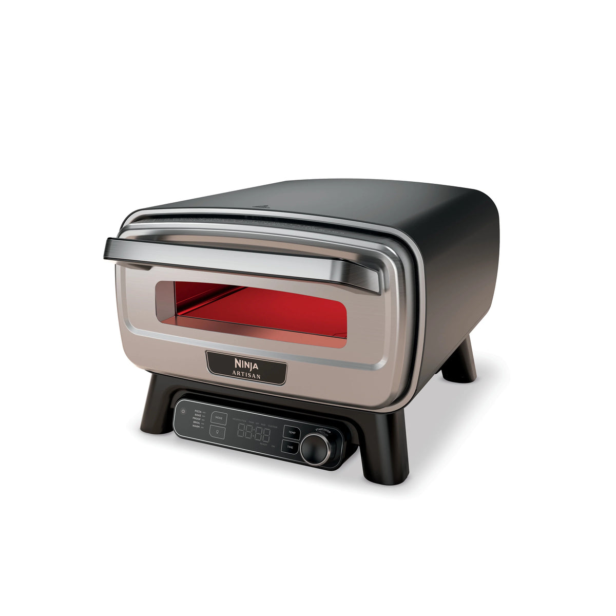 Ninja Artisan Outdoor Pizza Oven, 12-inch, 3-minute Pizza, Neapolitan, Thin Crust, New York Chicago, Custom, 700F Max Temperature, Electric Heat, Bake, Broil