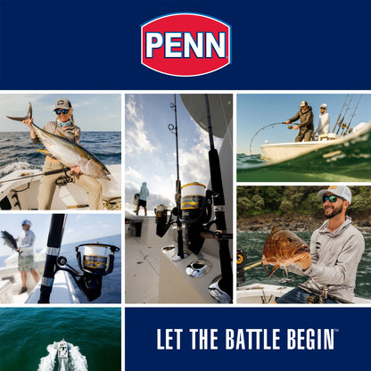 PENN Wrath II Fishing Spinning Combos, 7' Medium Heavy Rod, 5000 Reel
