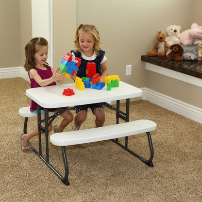 Lifetime Children's Picnic Table , White Granite (60239)