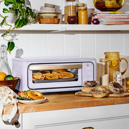 Beautiful Infrared Air Fryer Toaster Oven, 9-Slice, 1800 W, White Icing by Drew Barrymore