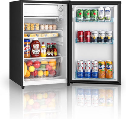 HUMSURE 3.1 Cu.ft Mini Fridge with Freezer, Single Door Compact Refrigerator for Dorm, Office