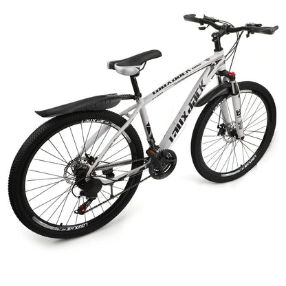 ARTUDATECH 27.5 Inch Mountain Bike, Shimano 21 Speed,  Dual Disc Brake Bike for Men Womens Adult, Full Suspension Bicycle