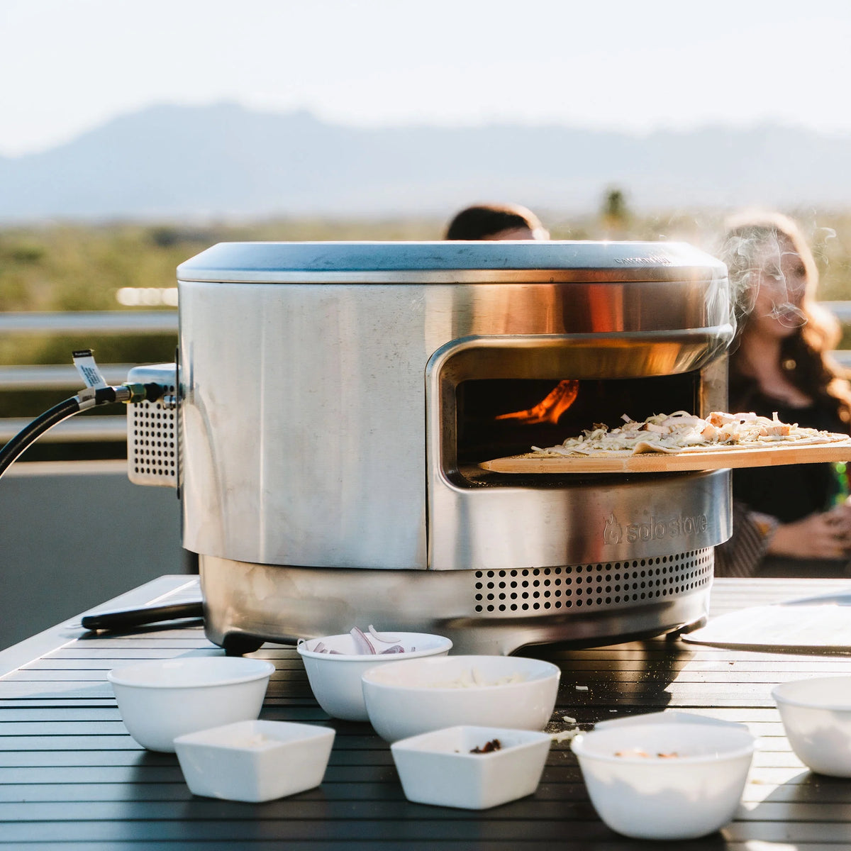 Solo Stove 5.875in Propane Outdoor Pizza Oven - Quick Assembly, Dual Fuel Capability