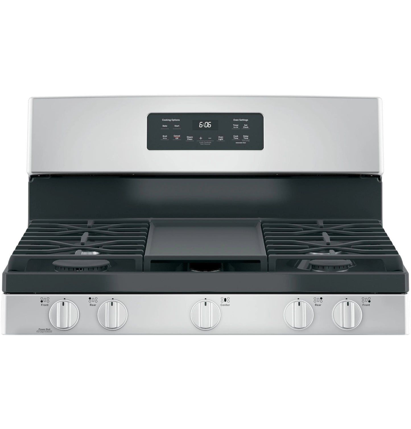 GE? 30" 5.0 cu. ft. Free-Standing Gas Range in Stainless Steel