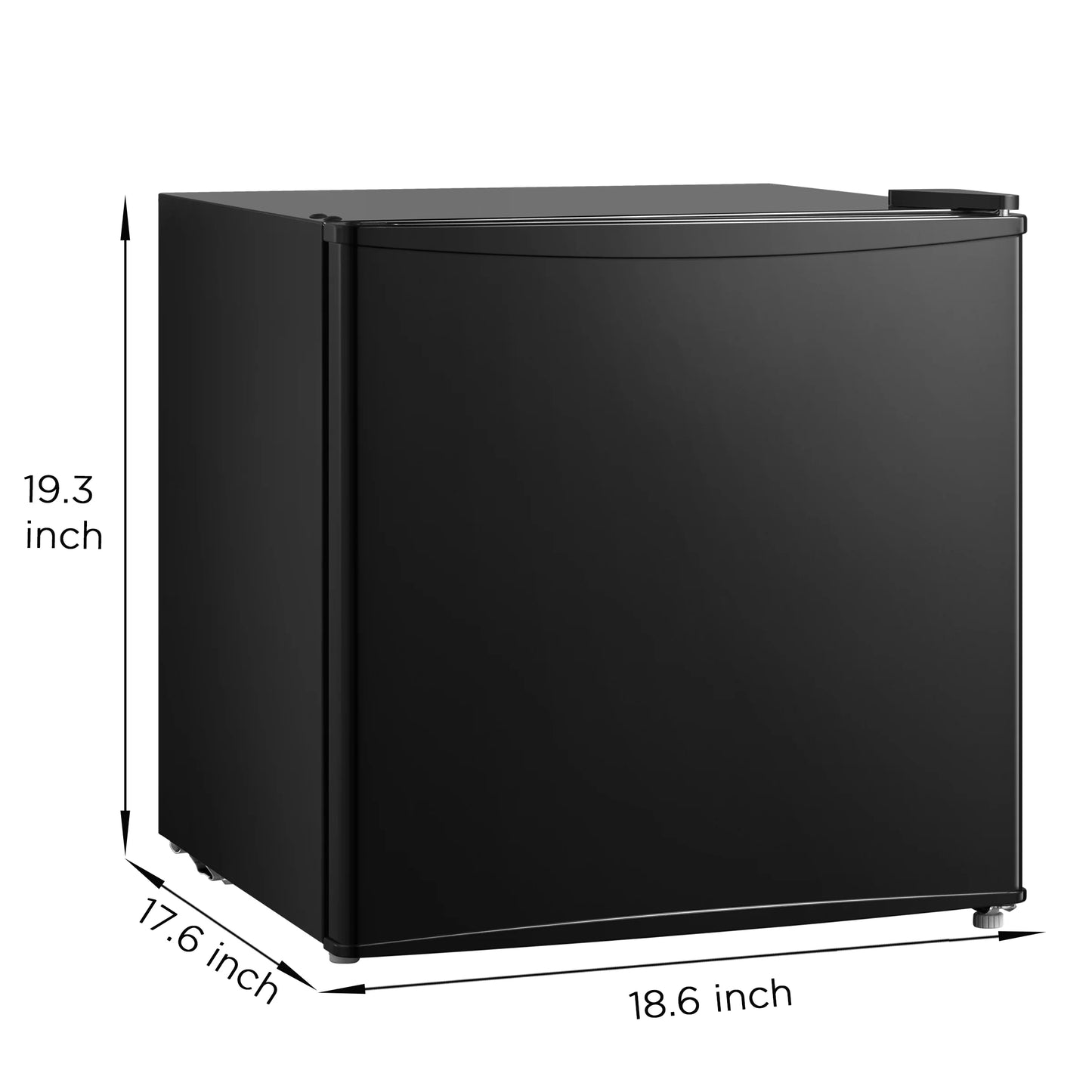 Mainstays 1.7 Cu. ft. Single Door Compact Refrigerator, Black, New