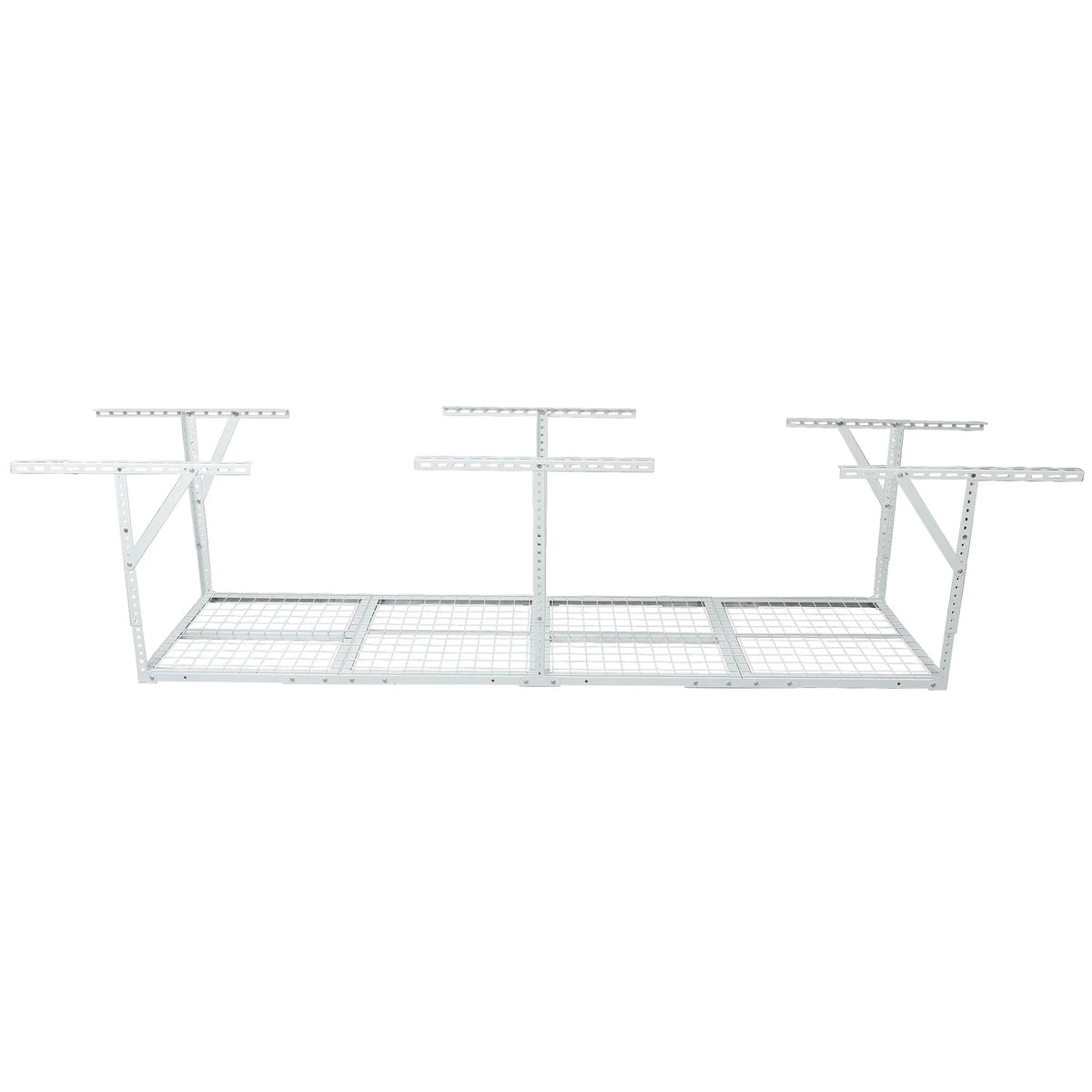 2x8FT Overhead Garage Storage Rack,Adjustable Storage Organization System,Heavy Duty Metal Garage Ceiling Storage Racks,450lbs Weight Capacity