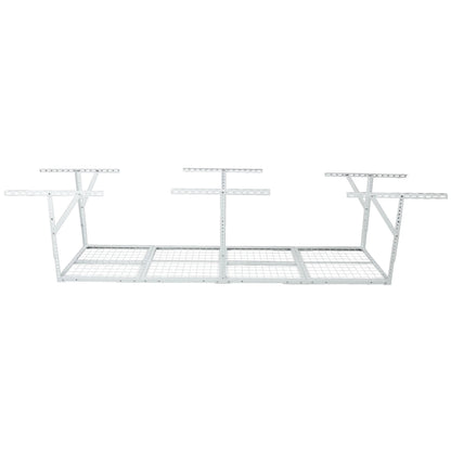 2x8FT Overhead Garage Storage Rack,Adjustable Storage Organization System,Heavy Duty Metal Garage Ceiling Storage Racks,450lbs Weight Capacity
