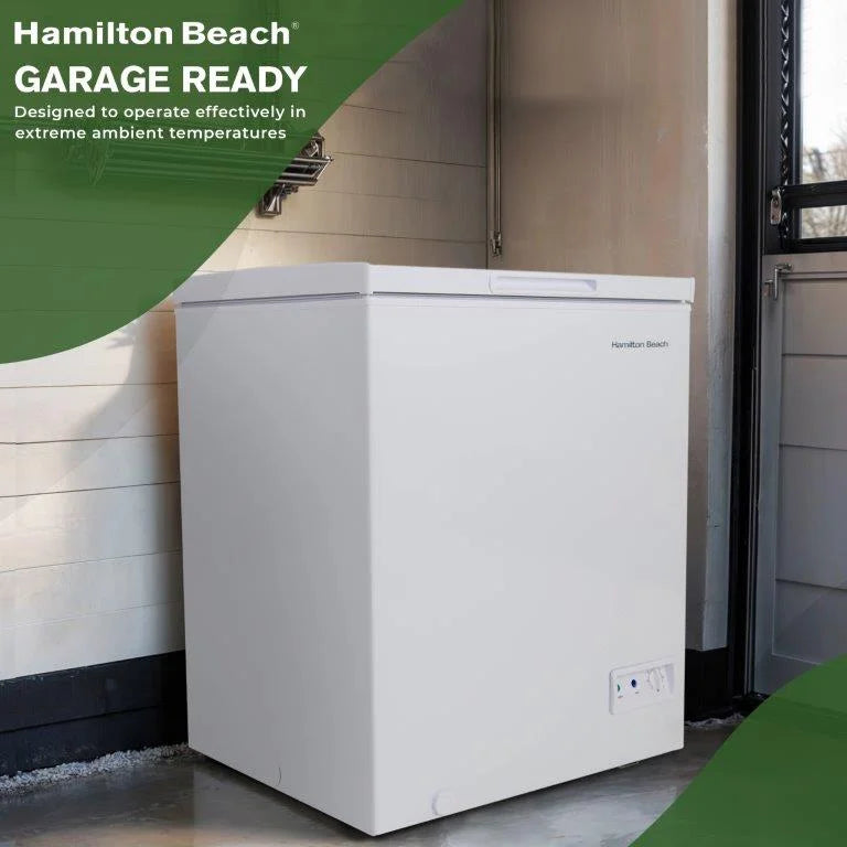 Hamilton Beach 5.0 Cu. Ft. Chest Freezer, White, HBFRF510