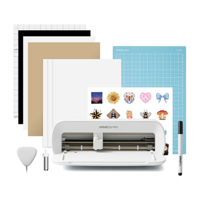 Cricut Joy Xtra Die-Cutting Machine Sticker Edition Bundle, White- New Walmart Exclusive