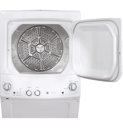 GE Unitized Spacemaker 3.8 DOE cu. ft. Stainless Steel Washer and 5.9 cu. ft. Gas Dryer