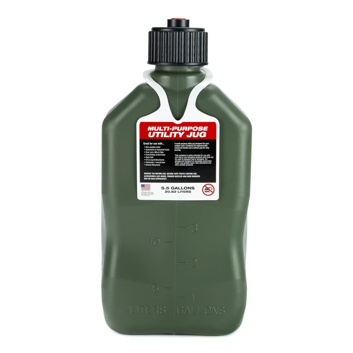 VP Racing 3842-CA, 5.5-Gallon Square Motorsport Jug Camo (3 Pack), w/Utility Jug Battery Powered Fuel Transfer Pump (1 Pack)
