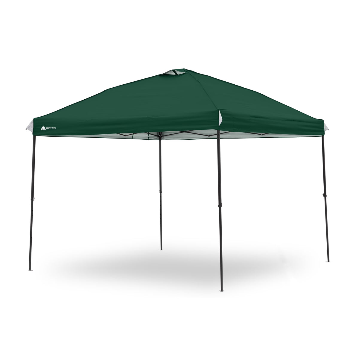 Ozark Trail 10x10 Instant Pop Up Canopy Tent with Simple Push Setup �?Straight Leg Pop-Up Tent for Tailgating, Camping & Events, White