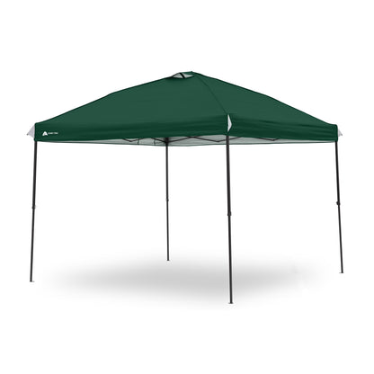 Ozark Trail 10x10 Instant Pop Up Canopy Tent with Simple Push Setup �?Straight Leg Pop-Up Tent for Tailgating, Camping & Events, White
