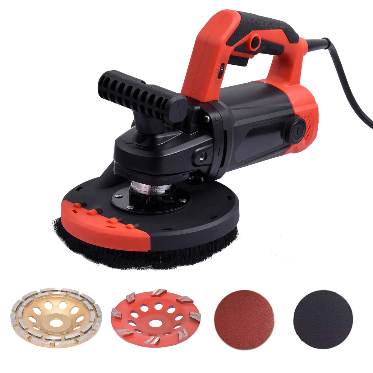 PWTOOL Concrete Floor Grinder | Multifunctional Concrete Sander Concrete Sanding Machine | Flexible Floor Sander Floor Grinder Polishing Machine for Floor Sanding Wall Sanding