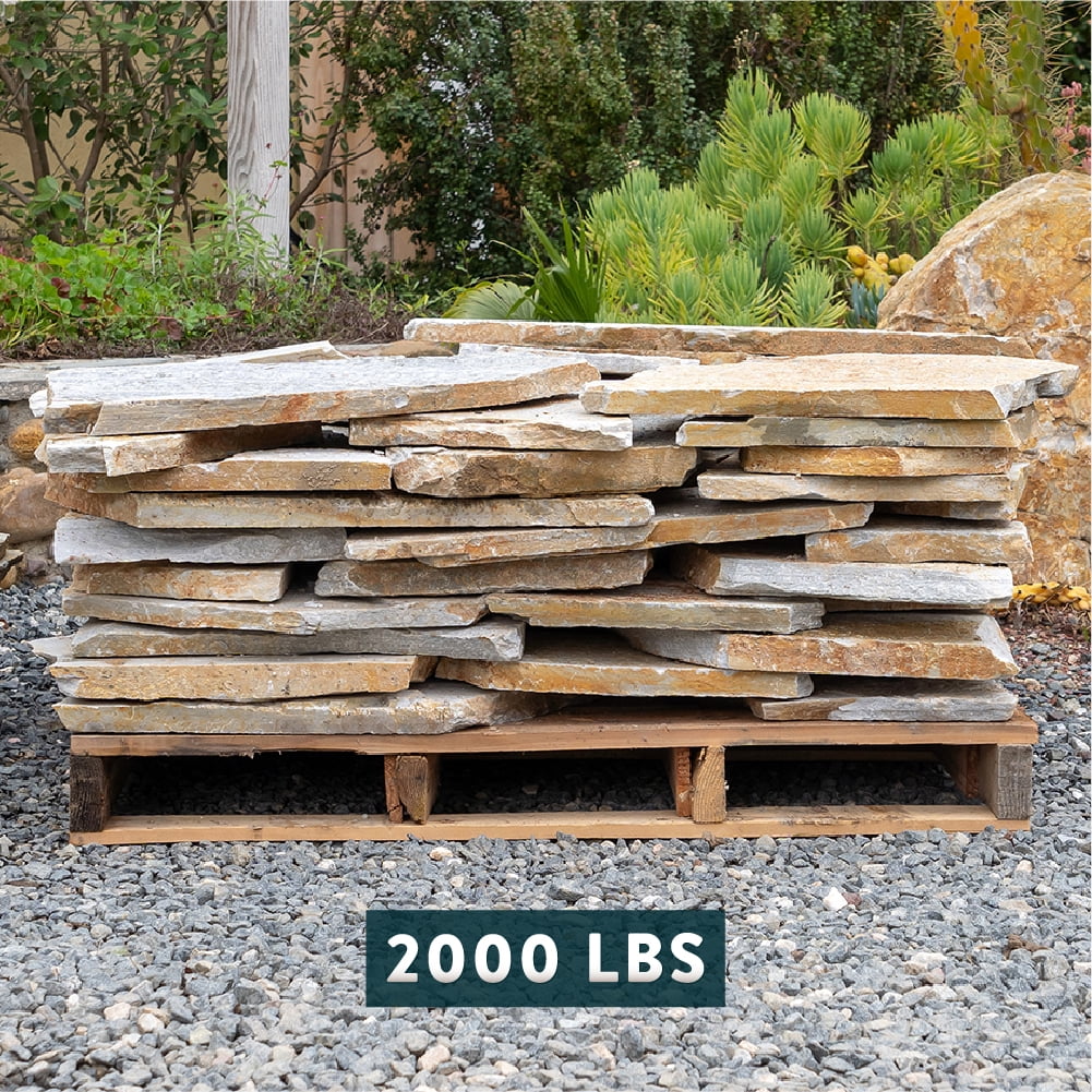 Flagstone Patio Pavers, Natural Stepping Stone, Driveway & Walkway Rock