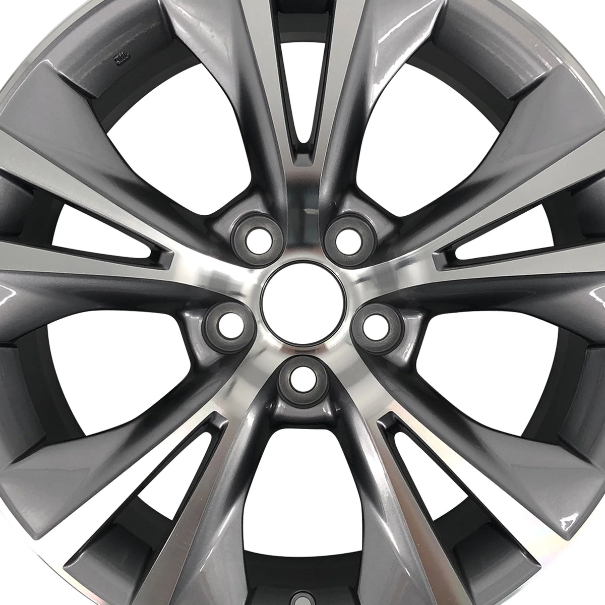 Set of 4 Brand New 18" 18x7.5 Alloy Wheel For Toyota Hinghlander 2014-2019 Machined Gray OEM Quality Replacement Rim