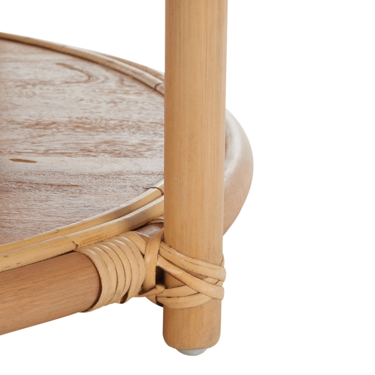 SAFAVIEH Modern Round Rattan Coffee Table, Natural