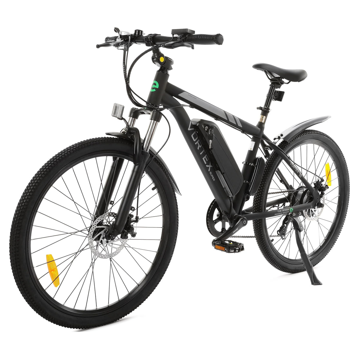 Ecotric Black 26 In. 36V 350W Electric City Bicycle e-Bike Removable Battery 7 Speed Pedal Assist