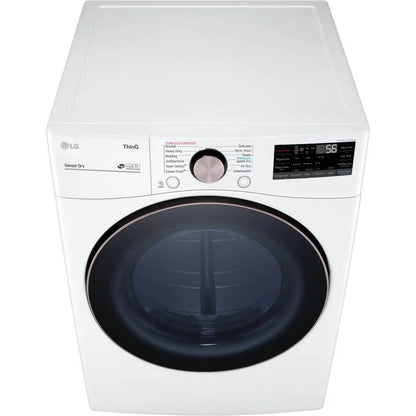 LG DLEX4000W 7.4 Cu. Ft. Ultra Large Capacity Smart wi-fi Enabled Front Load Electric Dryer with TurboSteam? and