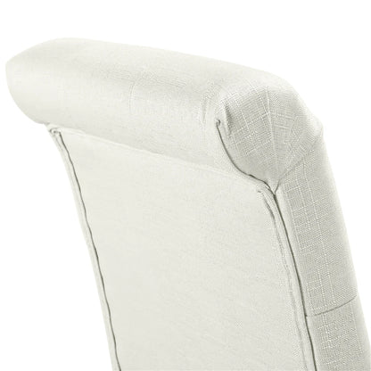 Yaheetech 2pcs Classic Fabric Upholstered Dining Chair, Beige