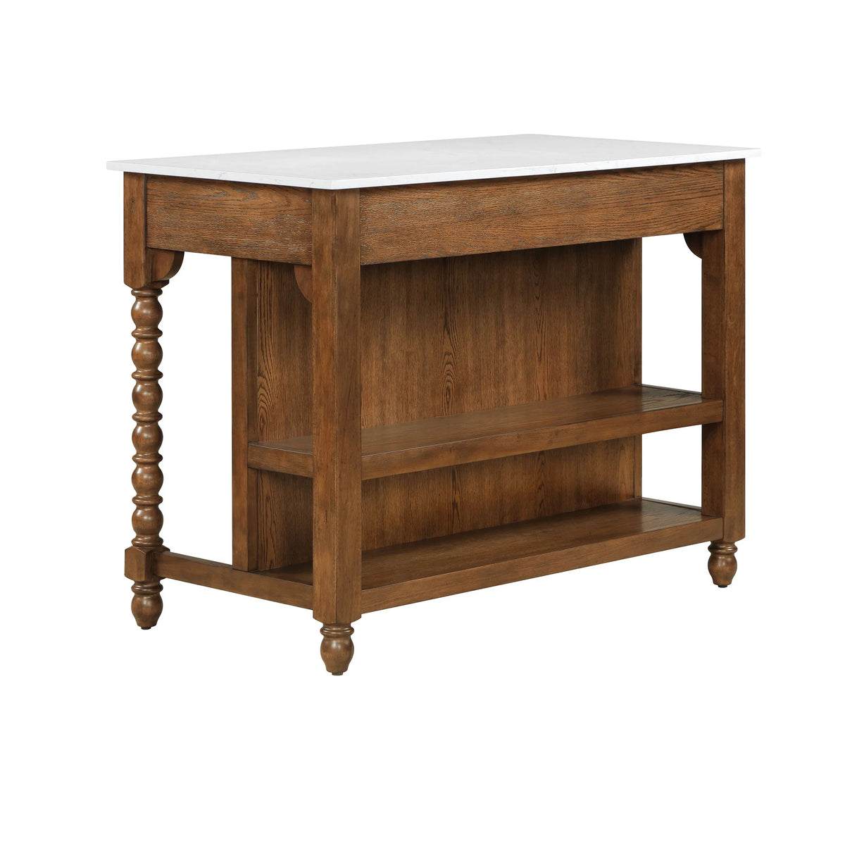 Pioneer Woman Harper Kitchen Island with Drawers, Homestead Brown