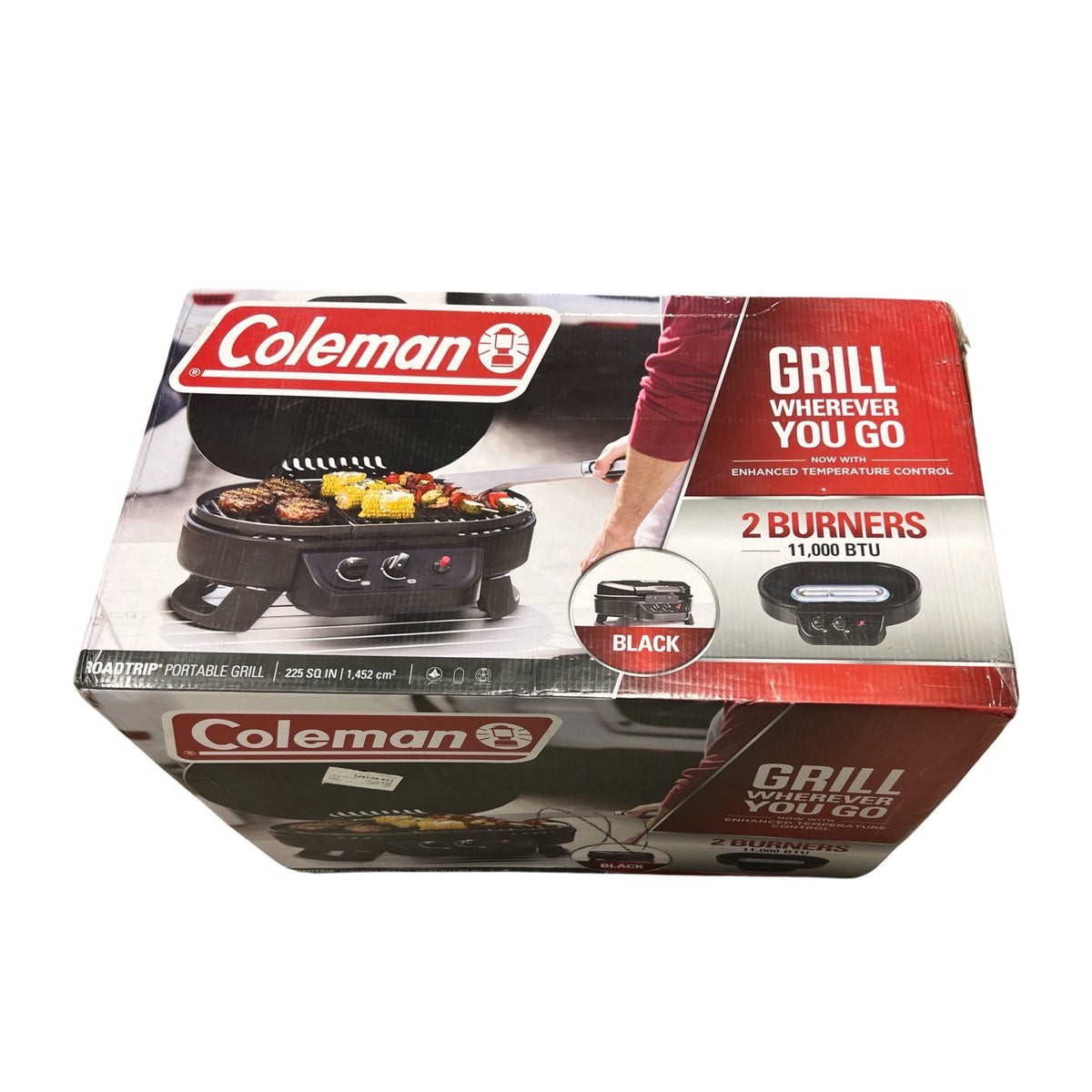 Coleman Roadtrip 225 Tabletop Propane Gas Grill, Black
