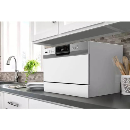Whynter Countertop Portable Dishwasher, 6 Place Setting, White, LED, Energy Star, White