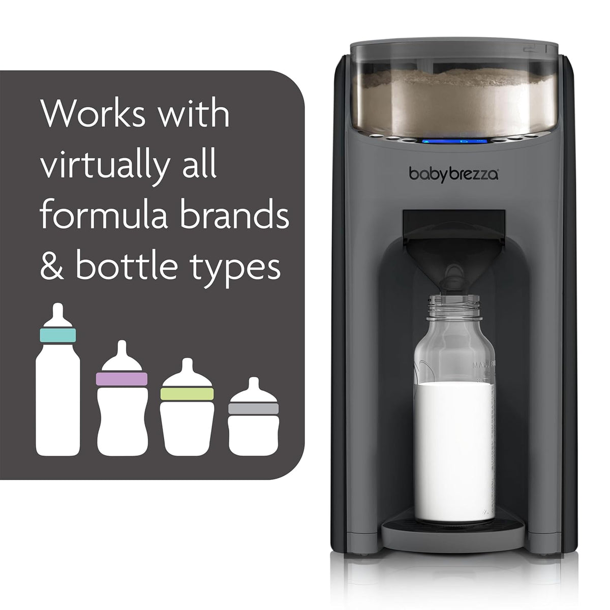 Baby Brezza Formula Pro Advanced Dispenser, Automatic Warm Formula Maker, BPA-Free, White
