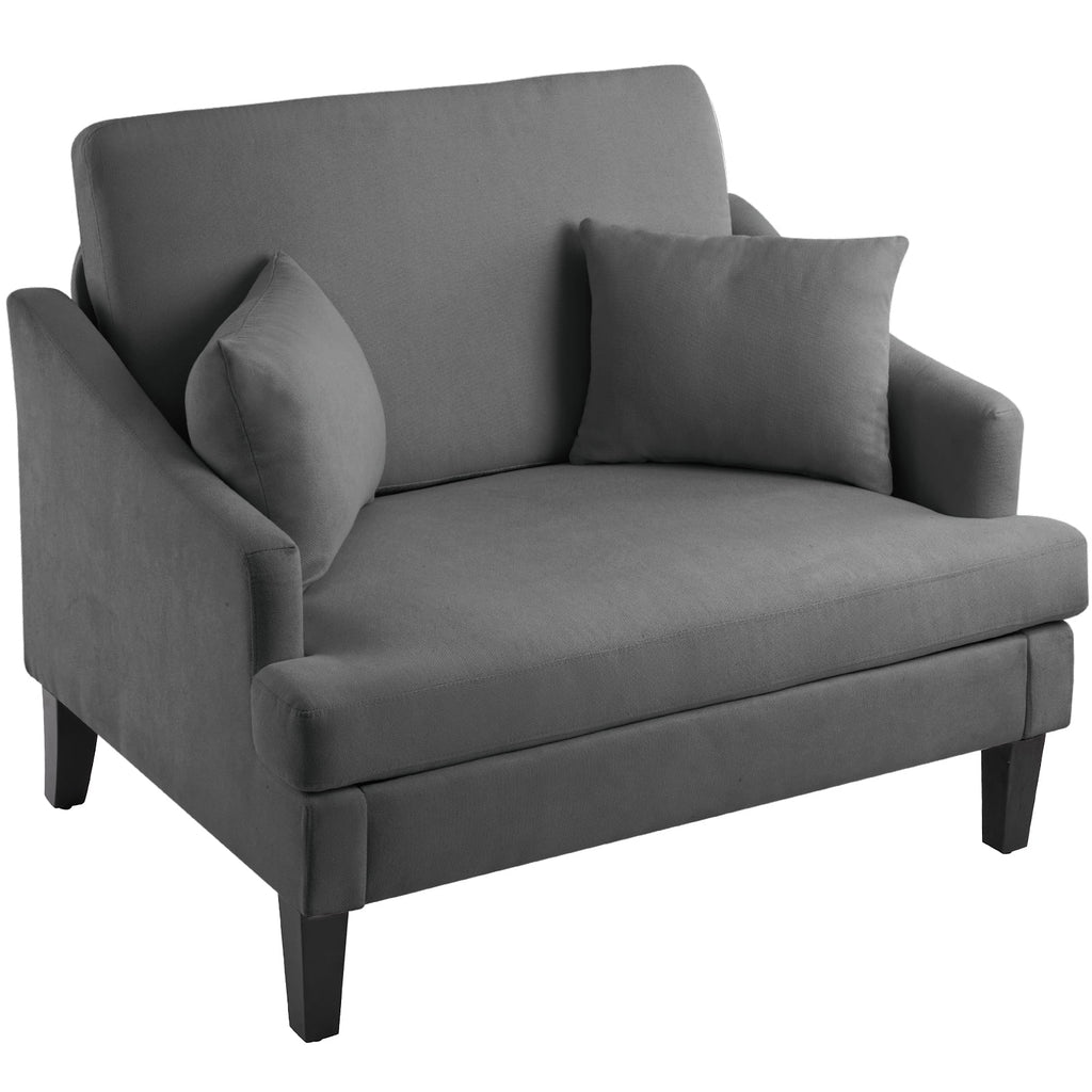 Bezseller Oversized Accent Chair with High Back, Armchair for Living Room or Bedroom, Beige