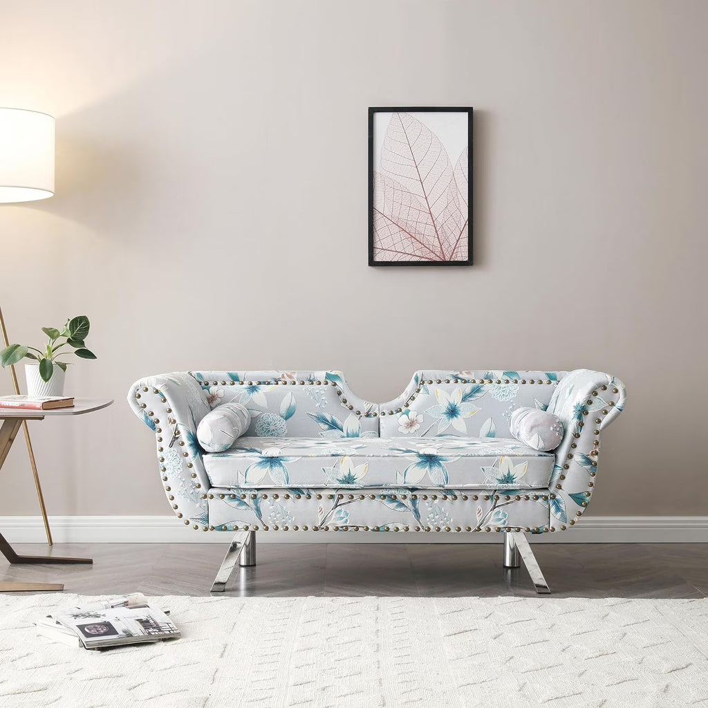 Sumdeal 43.5" Storage Ottoman Bench with 250lb Seating, Linen Upholstered Wood Legs Safety Hinge Flip Top Oval Foot Rest Long Stool for Sofa Couch Bedroom End of Bed Living Room Entryway, White