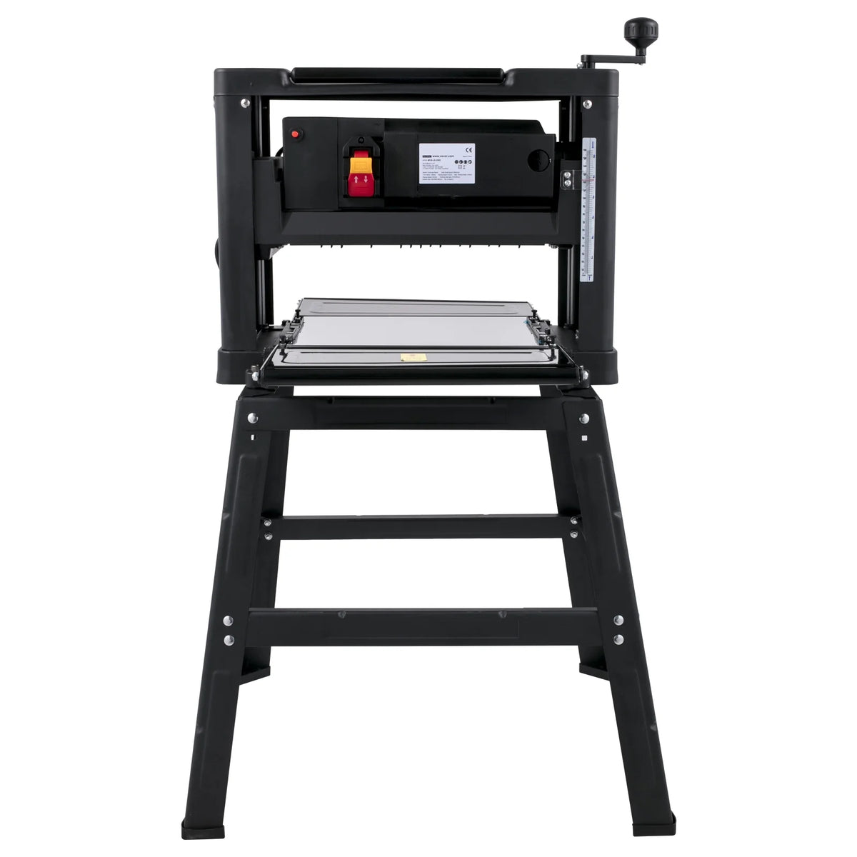 VEVORbrand 12.5" Thickness with detachable stand, Foldable Wood Planer 1500W Thickness Woodworking 315"/min Feed Rate Double Cutter Benchtop Thickness Planer with Dust Exhaust Interface Stand