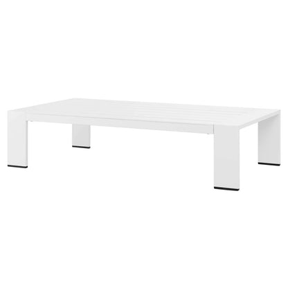 Lounge Sofa Table Set, Grey Gray, Aluminum, Metal, Fabric, Modern Contemporary, Outdoor Patio Balcony Cafe Bistro Garden Furniture Hotel Hospitality