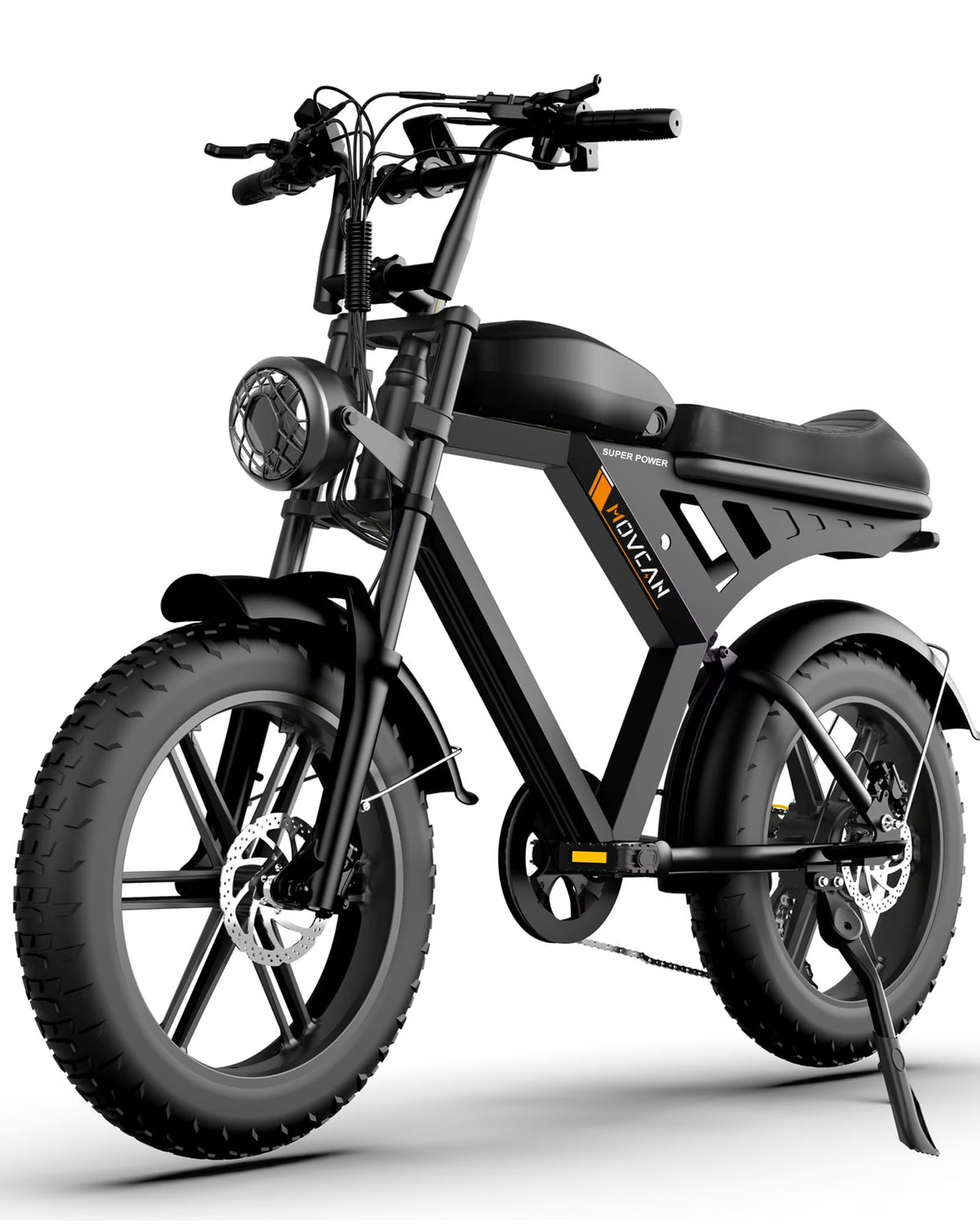 Movcan V30 Electric Bike for Adult, 1000W 20" Fat Tire 48V 15.6AH Removable Battery, 28MPH 7-Speed Disc Brake Off-Road Mountain Ebike UL2849