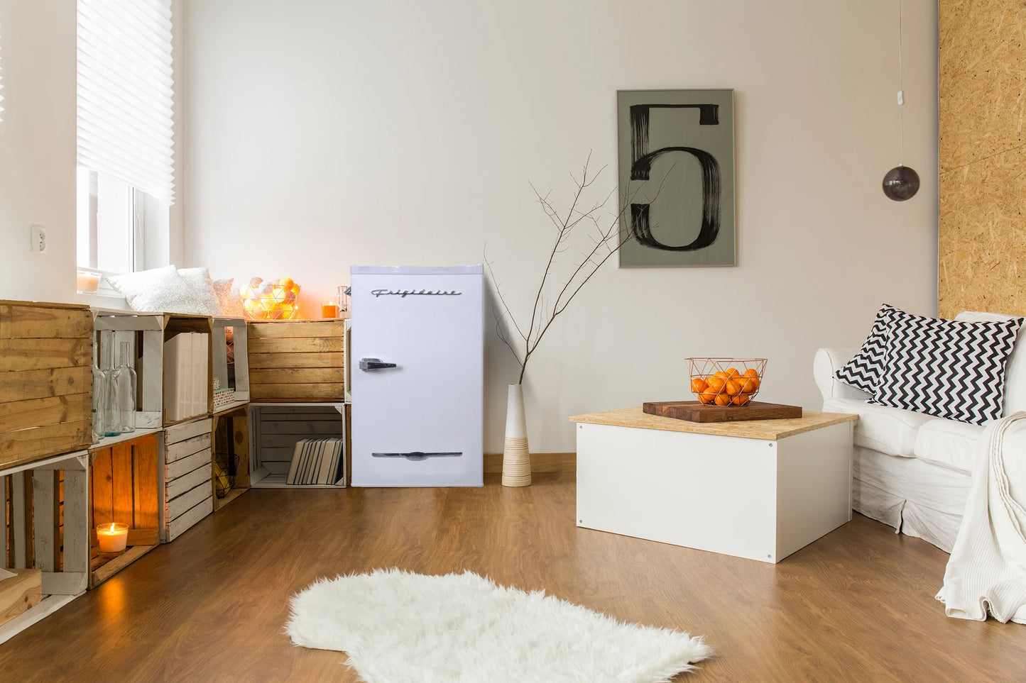 Frigidaire EFR376-C-PINK 3.2-Cu.-Ft. 65-Watt Retro Bar Fridge with Side Bottle Opener (Pink)