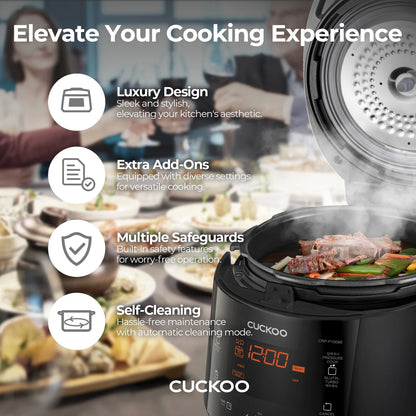 CUCKOO CRP-P1009SB 10-Cup (Uncooked) Heating Pressure Rice Cooker & Warmer with Nonstick Inner Pot