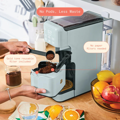 Beautiful Perfect Grind�?Programmable Single Serve Coffee Maker, White Icing by Drew Barrymore