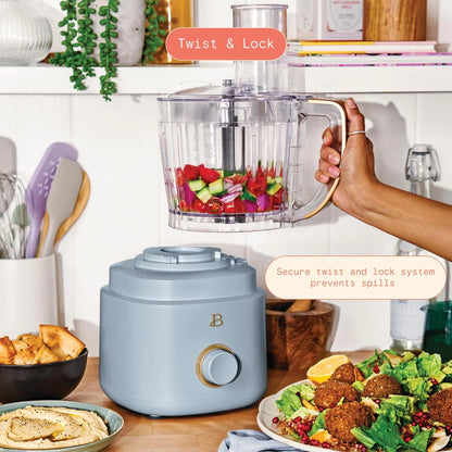Beautiful 10-Cup Food Processor with Accessories, White Icing by Drew Barrymore