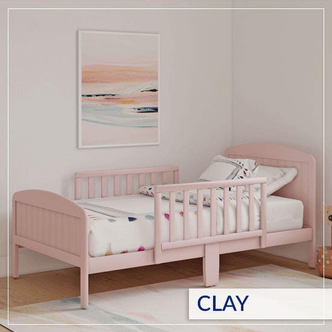 BK Furniture Harrisburg XL Wooden Toddler Bed in Clay