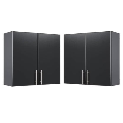 Home Square 2 Piece Wood Wall Cabinet Set in White