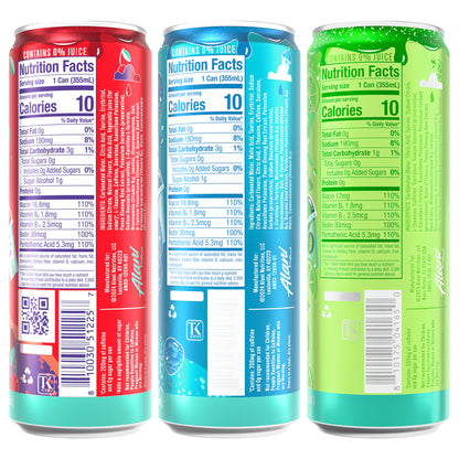 Alani Nu Energy Drink, Lime Slush Variety Pack, 12 fl oz, 18-count