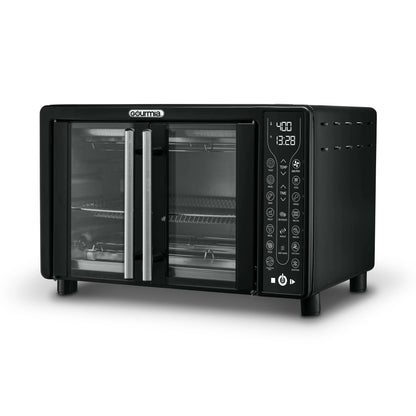 Gourmia Digital French Door Air Fryer Toaster Oven, Black