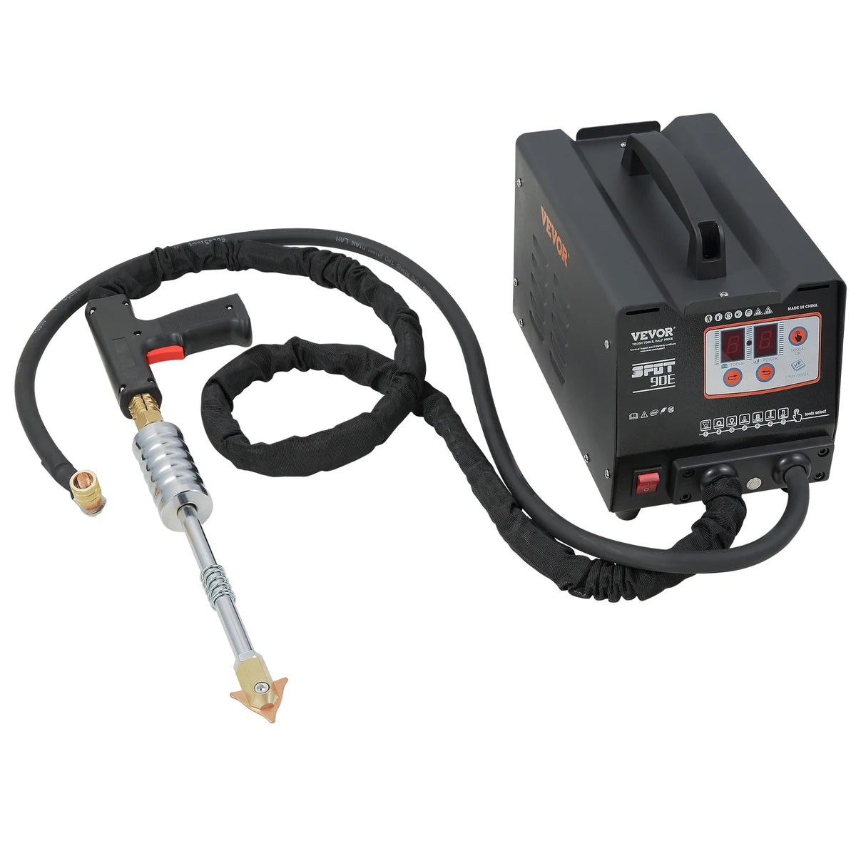 VEVOR Stud Welder Dent Repair Kit, 110V Spot Welding Machine with Slide Hammer Dent Puller, Professional Dent Removal Kit for Auto Body Dent Repair